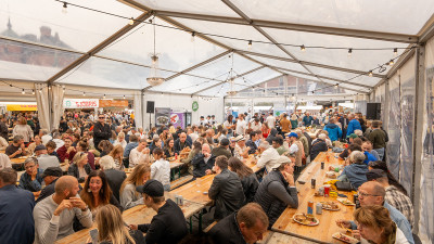 Vädersäker Smakfestival i centrala Umeå